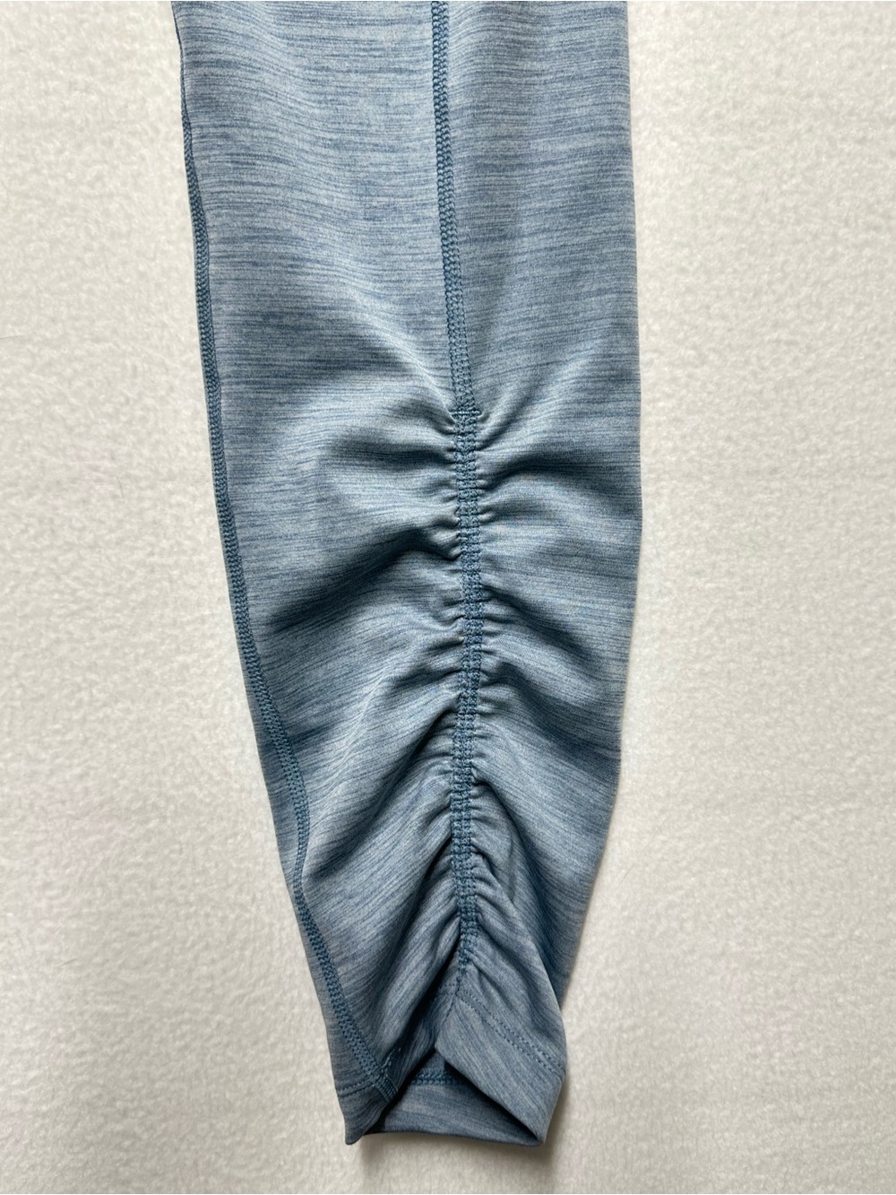 Nike Yoga Ruched Leggings Women’s M Blue Dri-FIT High Rise 26” Inseam - Picture 3 of 7